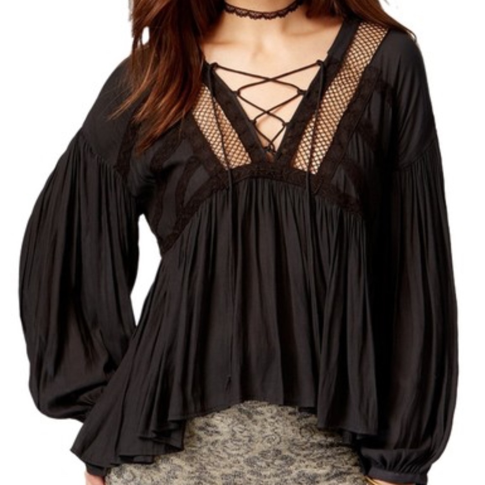 Don't Let Go Peasant Blouse